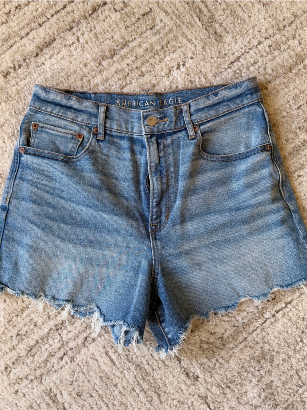 American Eagle Outfitters Light Blue Denim Jean Shorts